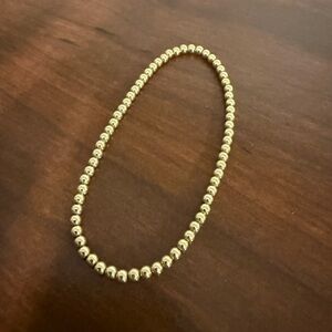 Karen Lazar size 7 4mm gold bead bracelet